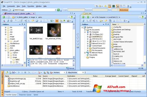 Skjermbilde SmartFTP Windows 7