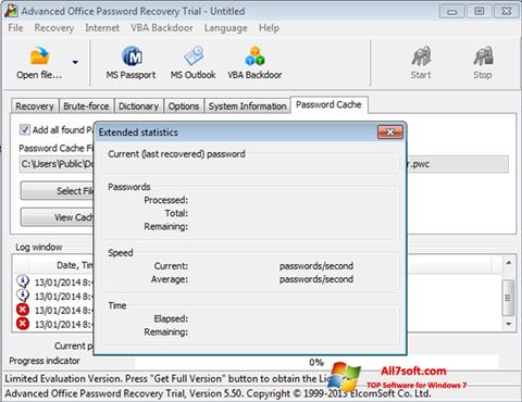 Skjermbilde Advanced Office Password Recovery Windows 7
