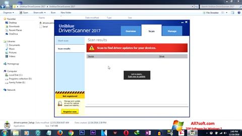 Skjermbilde DriverScanner Windows 7