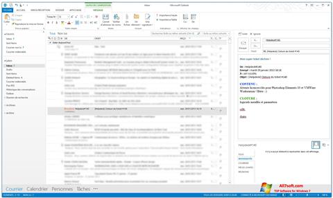 Skjermbilde Microsoft Outlook Windows 7