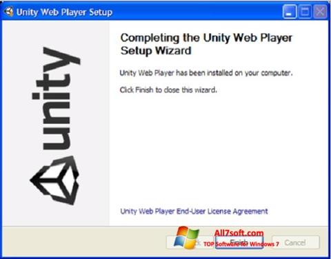 Skjermbilde Unity Web Player Windows 7