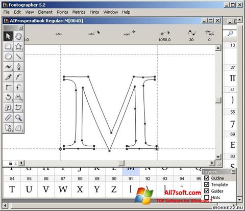 Skjermbilde Fontographer Windows 7