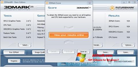 Skjermbilde 3DMark06 Windows 7