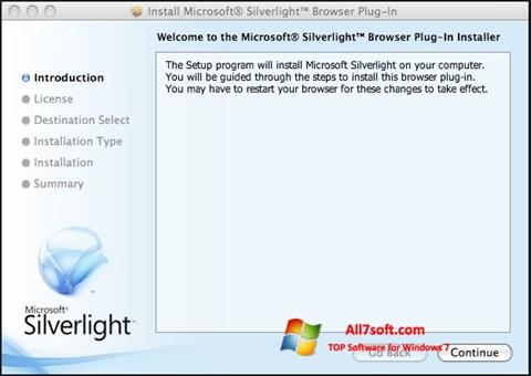 Skjermbilde Microsoft Silverlight Windows 7