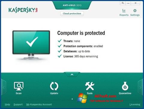 Skjermbilde Kaspersky AntiVirus Windows 7