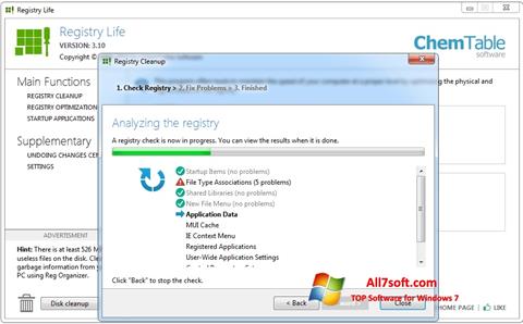 Skjermbilde Registry Life Windows 7