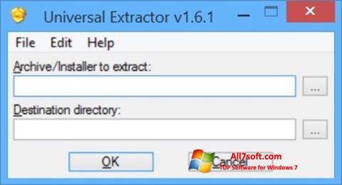 Skjermbilde Universal Extractor Windows 7