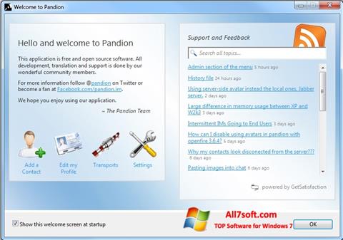 Skjermbilde Pandion Windows 7
