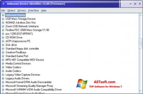 Skjermbilde Unknown Device Identifier Windows 7