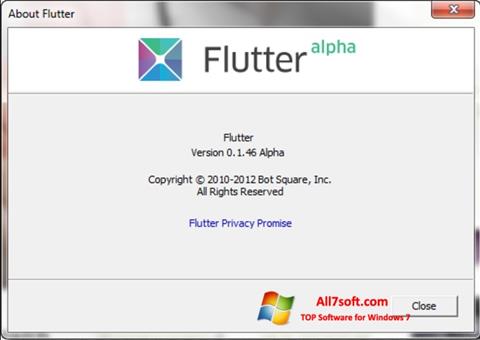 Skjermbilde Flutter Windows 7