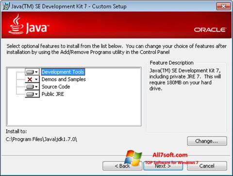 Skjermbilde Java Development Kit Windows 7