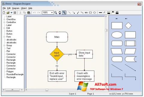 Skjermbilde Diagram Designer Windows 7