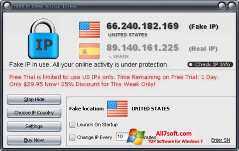Skjermbilde Hide IP Easy Windows 7