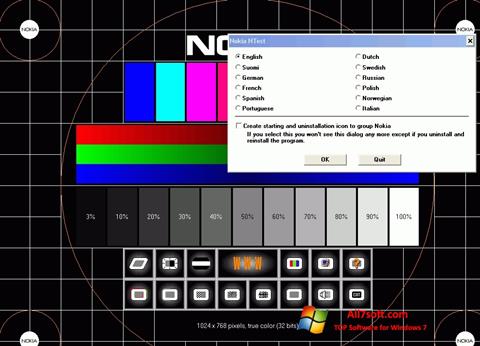 Skjermbilde Nokia Monitor Test Windows 7