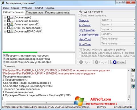 Skjermbilde AVZ Windows 7