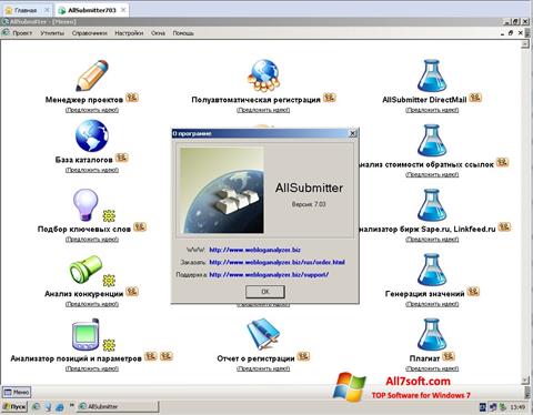 Skjermbilde AllSubmitter Windows 7