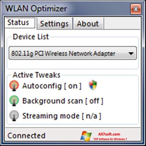 Skjermbilde WLAN Optimizer Windows 7