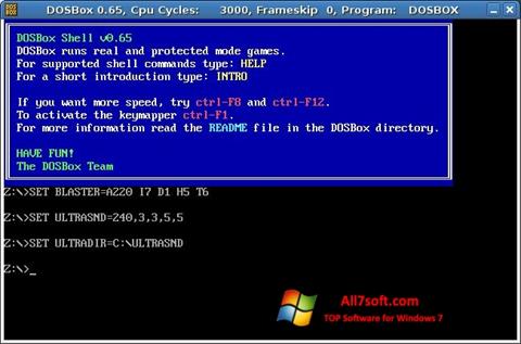 Skjermbilde DOSBox Windows 7