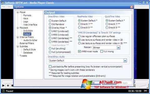 Skjermbilde Media Player Classic Windows 7