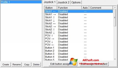 Skjermbilde JoyToKey Windows 7