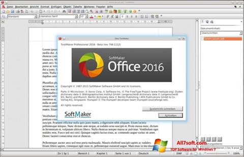 Skjermbilde SoftMaker Office Windows 7