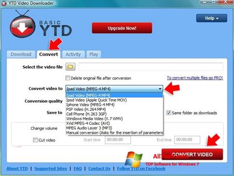 Skjermbilde YTD Video Downloader Windows 7