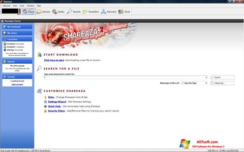 Skjermbilde Shareaza Windows 7