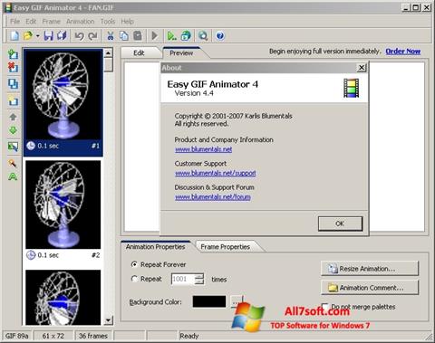 Skjermbilde Easy GIF Animator Windows 7