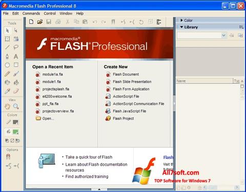 Skjermbilde Macromedia Flash Player Windows 7