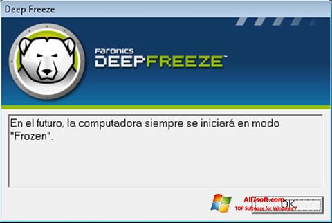 Skjermbilde Deep Freeze Windows 7