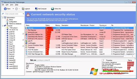 Skjermbilde Security Task Manager Windows 7
