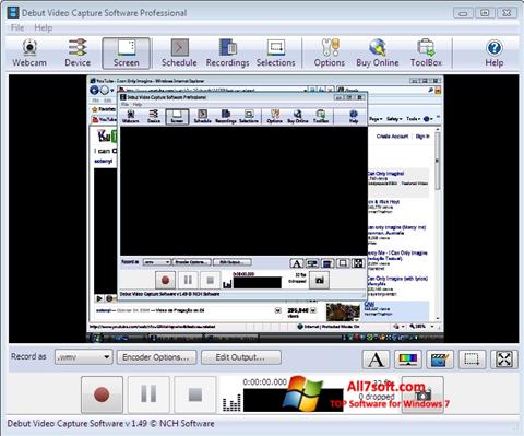 Skjermbilde Debut Video Capture Windows 7