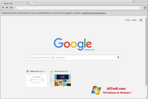 Skjermbilde Google Chrome Windows 7