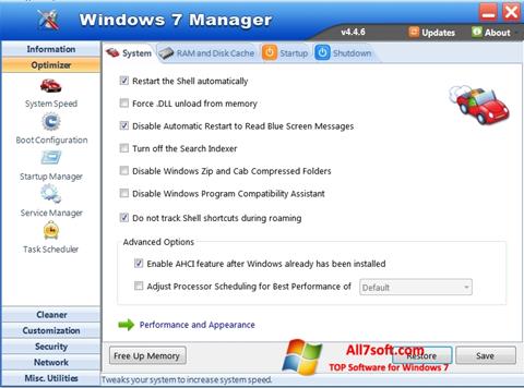 Skjermbilde Windows 7 Manager Windows 7