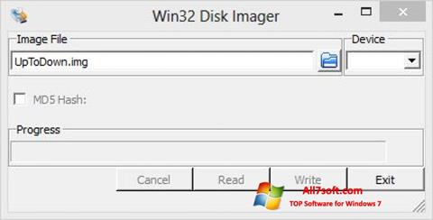 Skjermbilde Win32 Disk Imager Windows 7