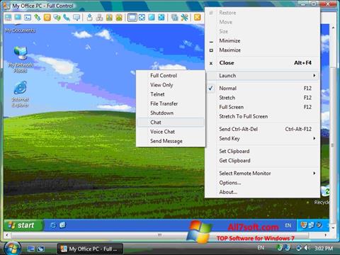Skjermbilde Radmin Windows 7