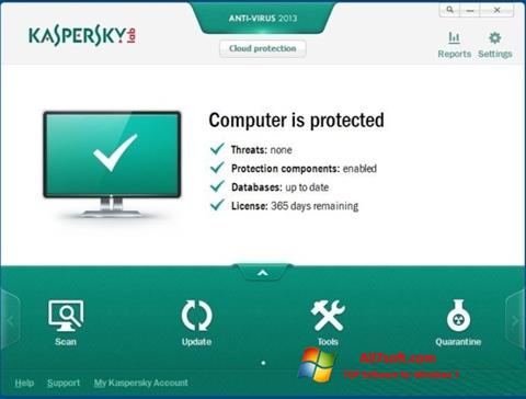 Skjermbilde Kaspersky Windows 7