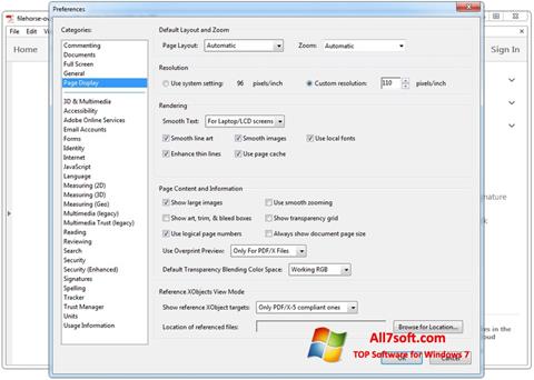 Skjermbilde Adobe Acrobat Windows 7