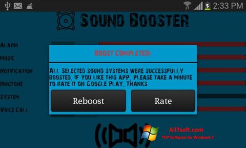 Skjermbilde Sound Booster Windows 7