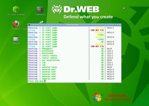 Skjermbilde Dr.Web LiveCD Windows 7