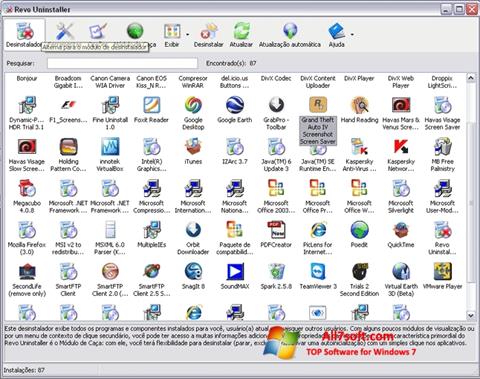 Skjermbilde Revo Uninstaller Windows 7