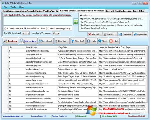 Skjermbilde eMail Extractor Windows 7