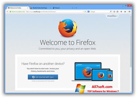 Skjermbilde Mozilla Firefox Offline Installer Windows 7