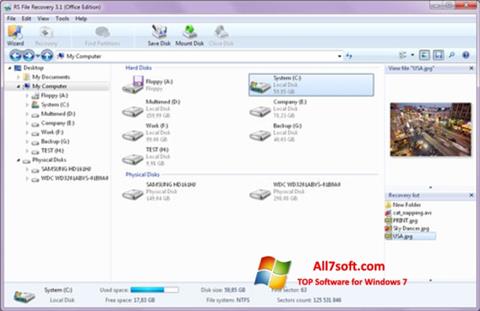 Skjermbilde RS File Recovery Windows 7