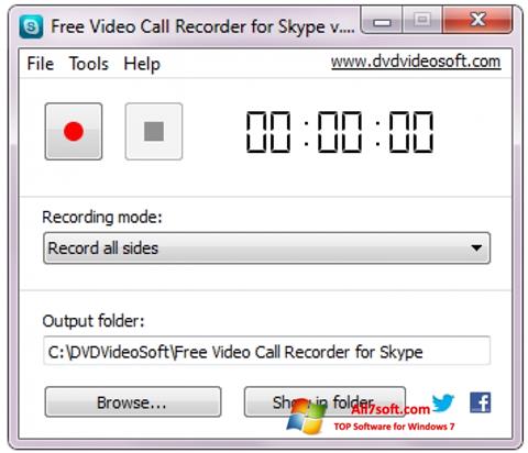 Skjermbilde Free Video Call Recorder for Skype Windows 7