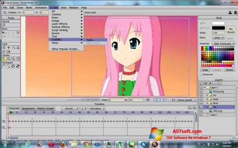 Skjermbilde Anime Studio Windows 7