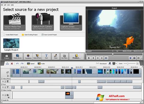 Skjermbilde AVS Video Editor Windows 7