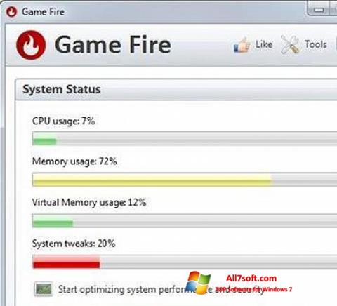 Skjermbilde Game Fire Windows 7