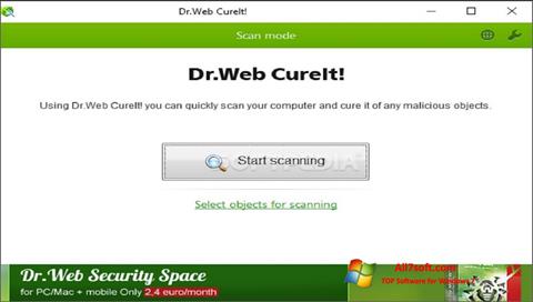Skjermbilde Dr.Web CureIt Windows 7