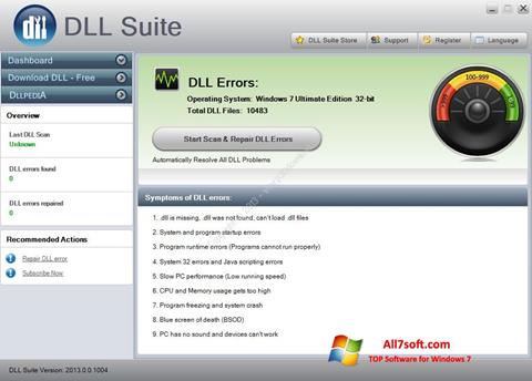 Skjermbilde DLL Suite Windows 7